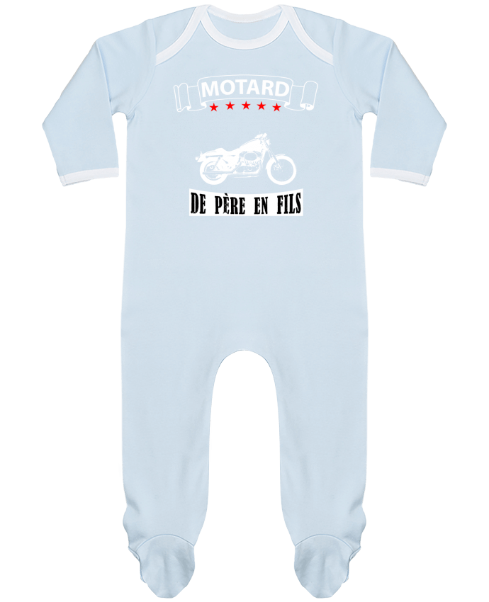 Baby Sleeper long sleeves Contrast Motard de père en fils by Ouishirt