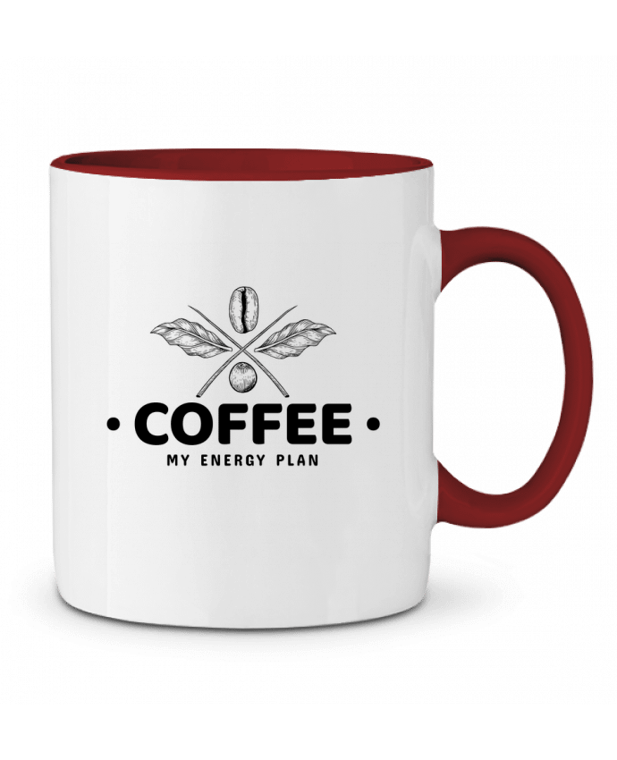 Mug bicolore Coffee my energy plan Bossmark