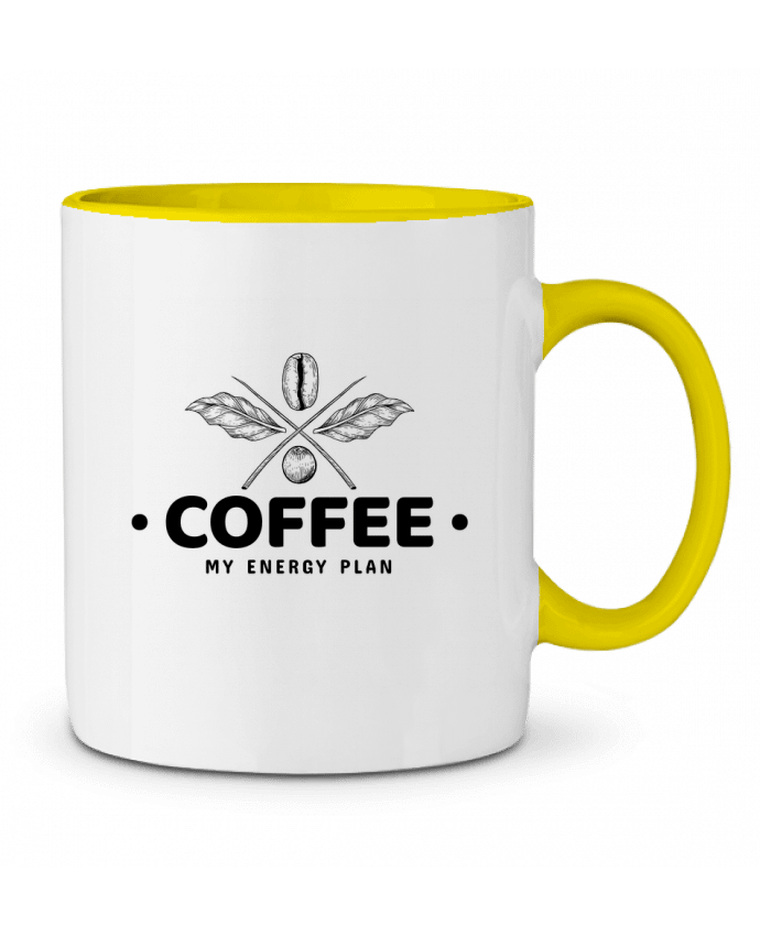Two-tone Ceramic Mug Coffee my energy plan Bossmark