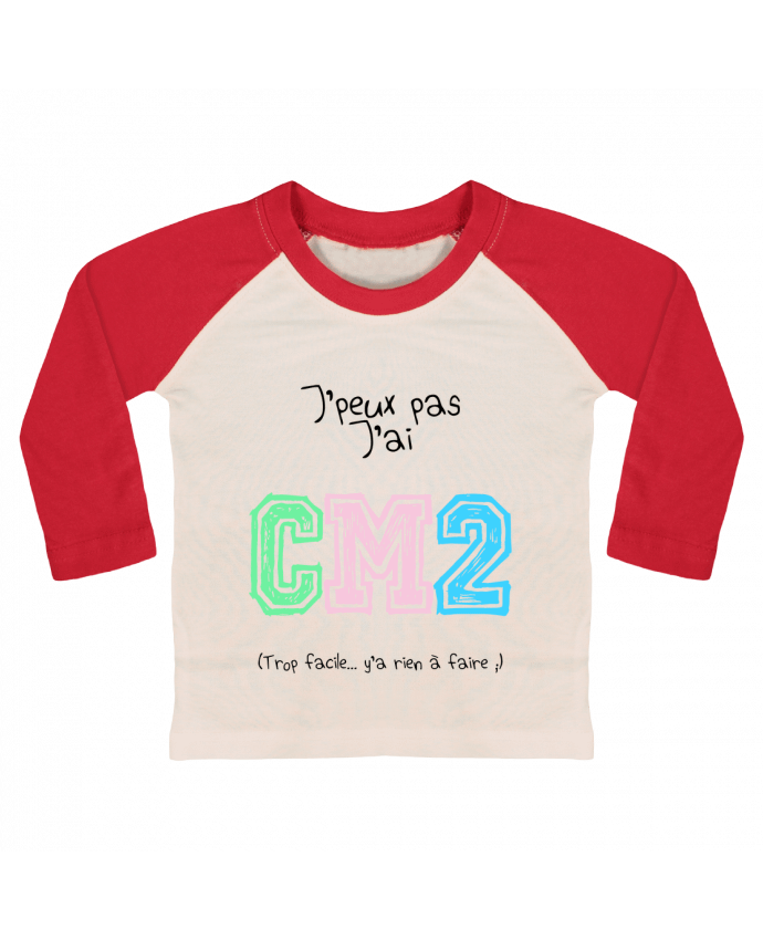 T-shirt baby Baseball long sleeve CM2 by PandaRose