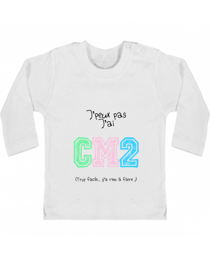 T-shirt bébé CM2 manches longues du designer PandaRose