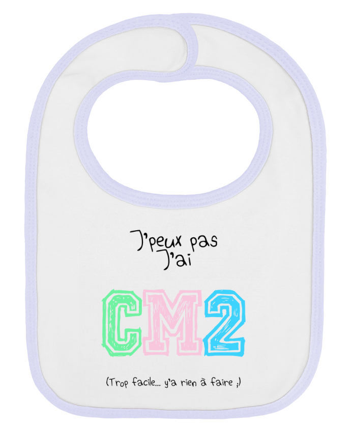 Bavoir bébé uni CM2 par PandaRose