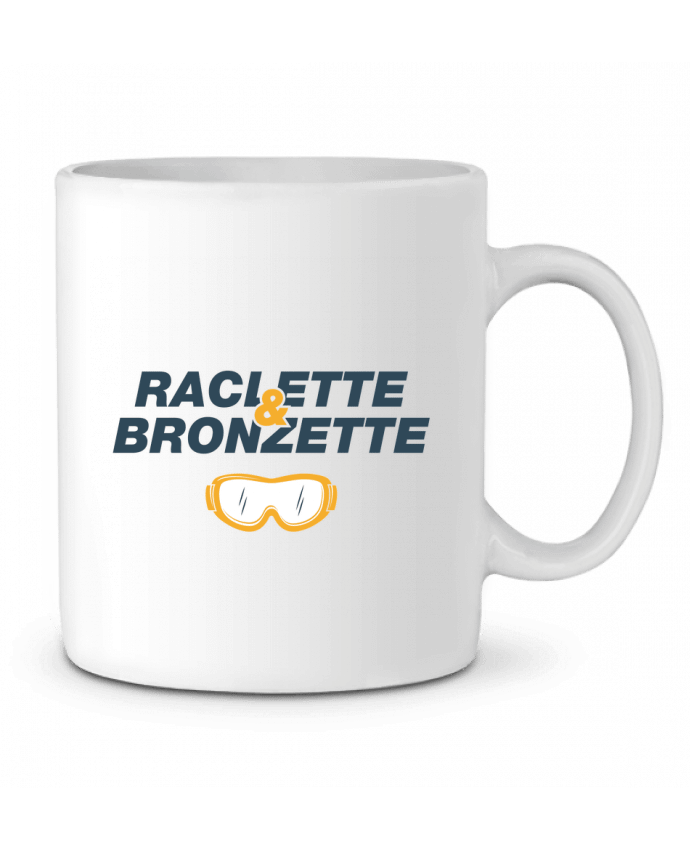 Ceramic Mug Raclette et Bronzette - Ski by tunetoo