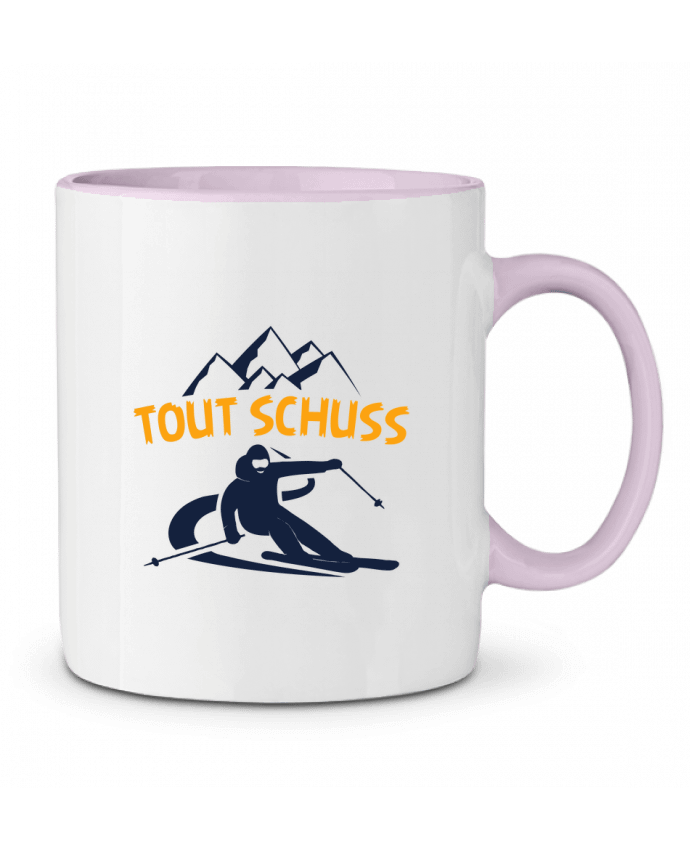 Mug bicolore Tout Schuss - Ski tunetoo