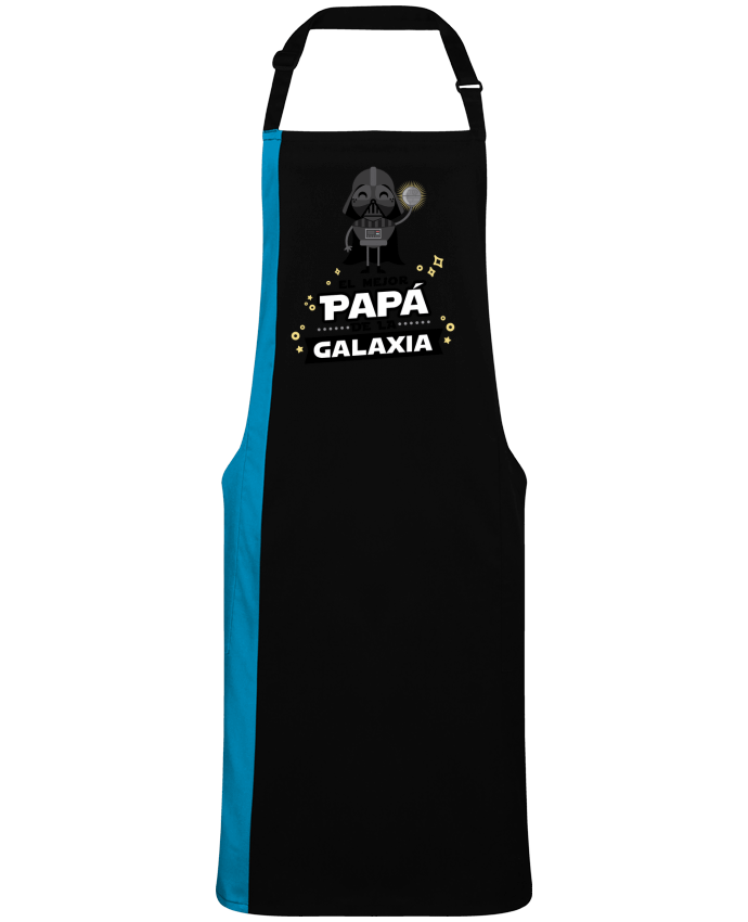 Tablier bicolore El mejor papa de la galaxia par  jheycoco