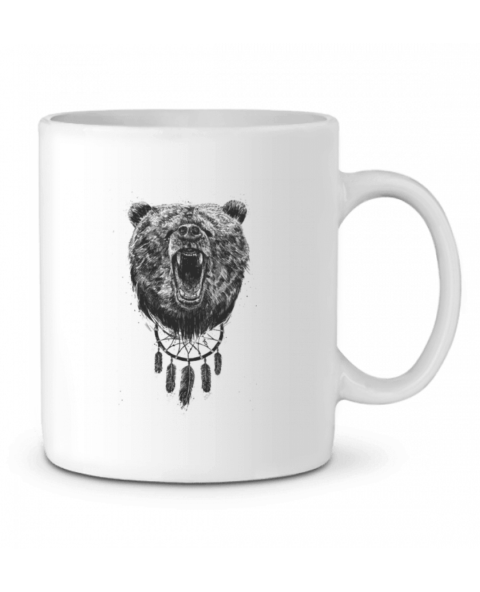 Taza Cerámica Angry bear with antlers por Balàzs Solti