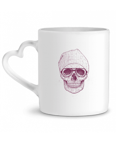 Mug coeur Cool Skull par Balàzs Solti