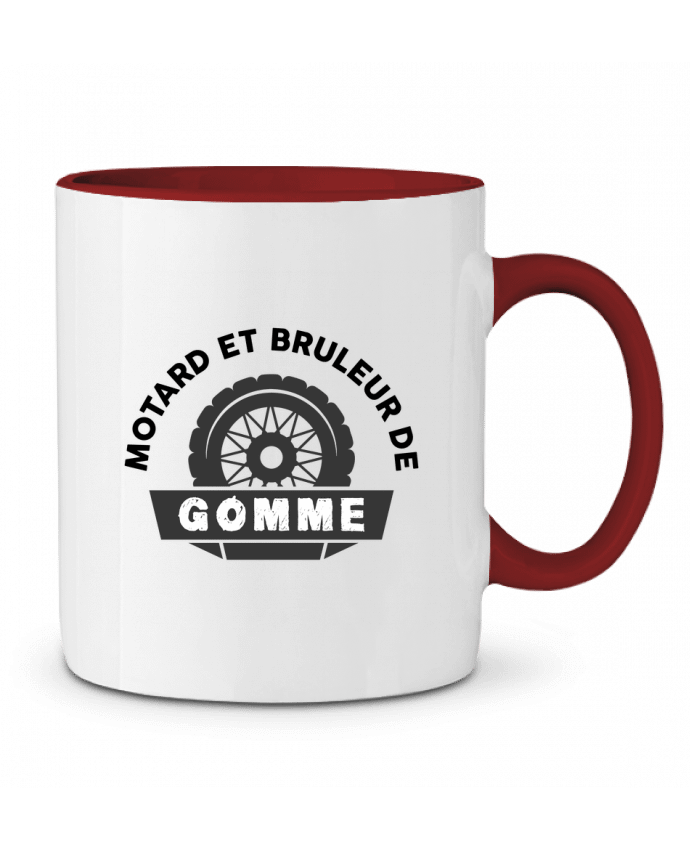 Mug bicolore Motard et bruleur de gomme tunetoo
