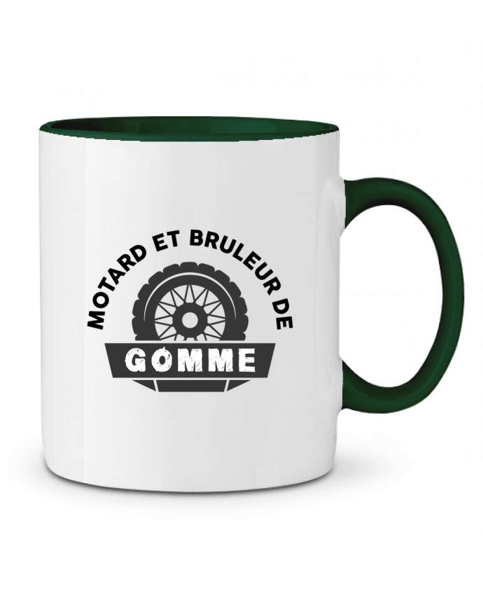 Mug bicolore Motard et bruleur de gomme tunetoo