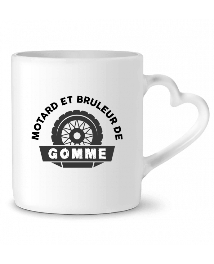 Mug coeur Motard et bruleur de gomme par tunetoo