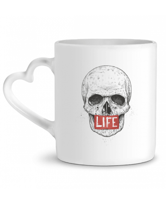 Mug coeur Life par Balàzs Solti