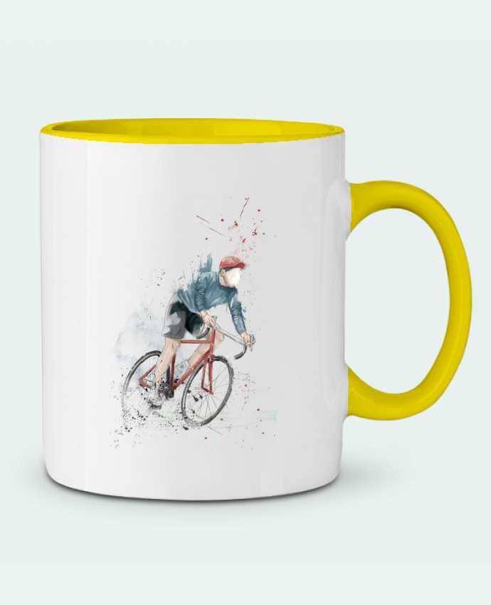 Taza Cerámica Bicolor I want to Ride Balàzs Solti