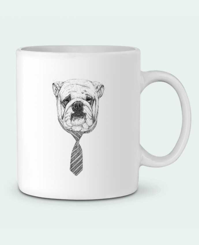 Ceramic Mug Cool Dog by Balàzs Solti