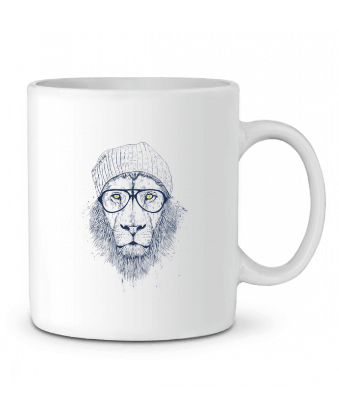 Ceramic Mug Cool Lion by Balàzs Solti
