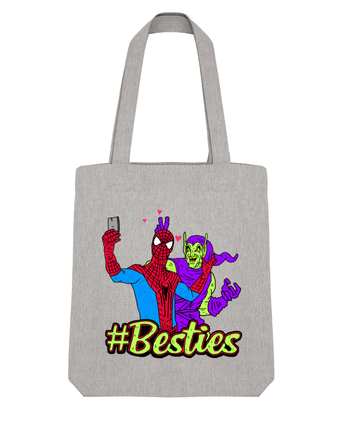 Tote Bag Stanley Stella #Besties Spiderman by Nick cocozza 