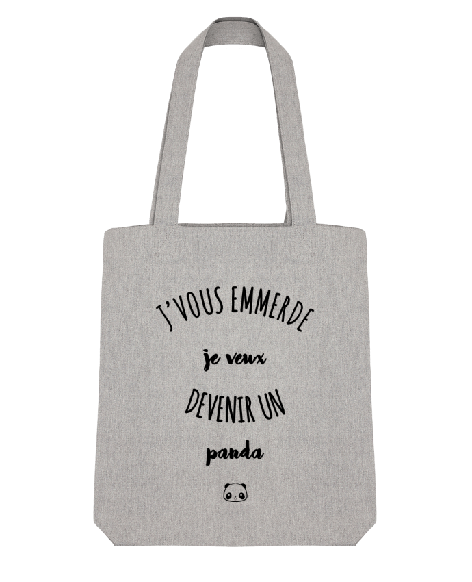 Tote Bag Stanley Stella Je veux devenir un panda par LPMDL 