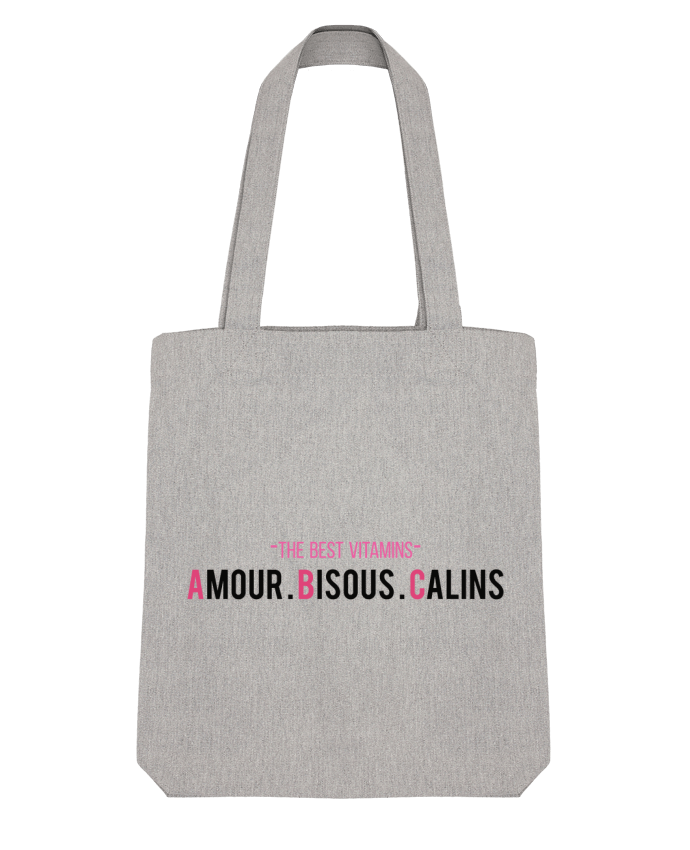 Tote Bag Stanley Stella -THE BEST VITAMINS - Amour Bisous Calins, version rose by tunetoo 