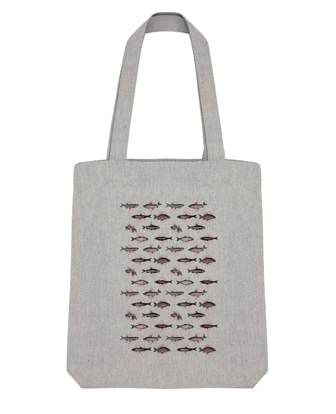 Tote Bag Stanley Stella Fishes in geometrics by Florent Bodart 