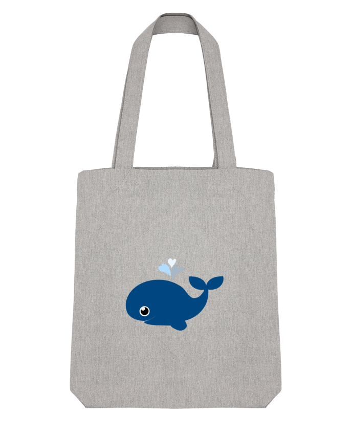 Tote Bag Stanley Stella Baleine coeur by WBang 