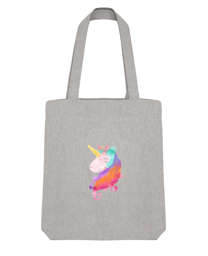 Tote Bag Stanley Stella Watercolor Unicorn by PinkGlitter 