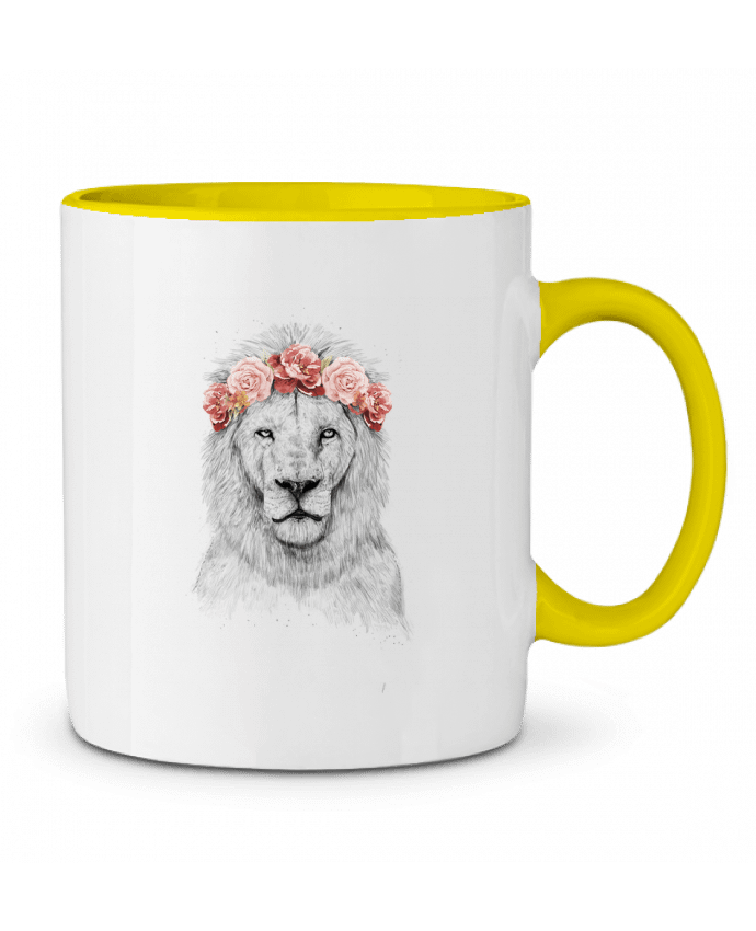 Two-tone Ceramic Mug Festival Lion Balàzs Solti