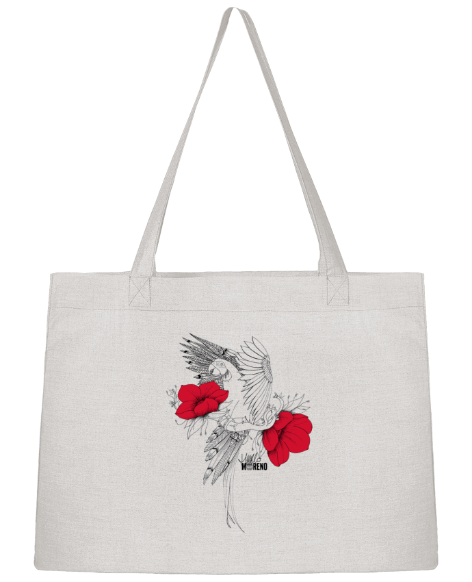Shopping tote bag Stanley Stella EXOTIC PARROT by Hello Moreno