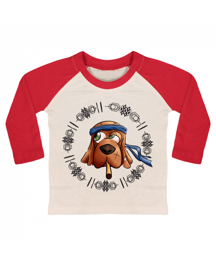 T-shirt baby Baseball long sleeve Doogy by Salutations Distinguées