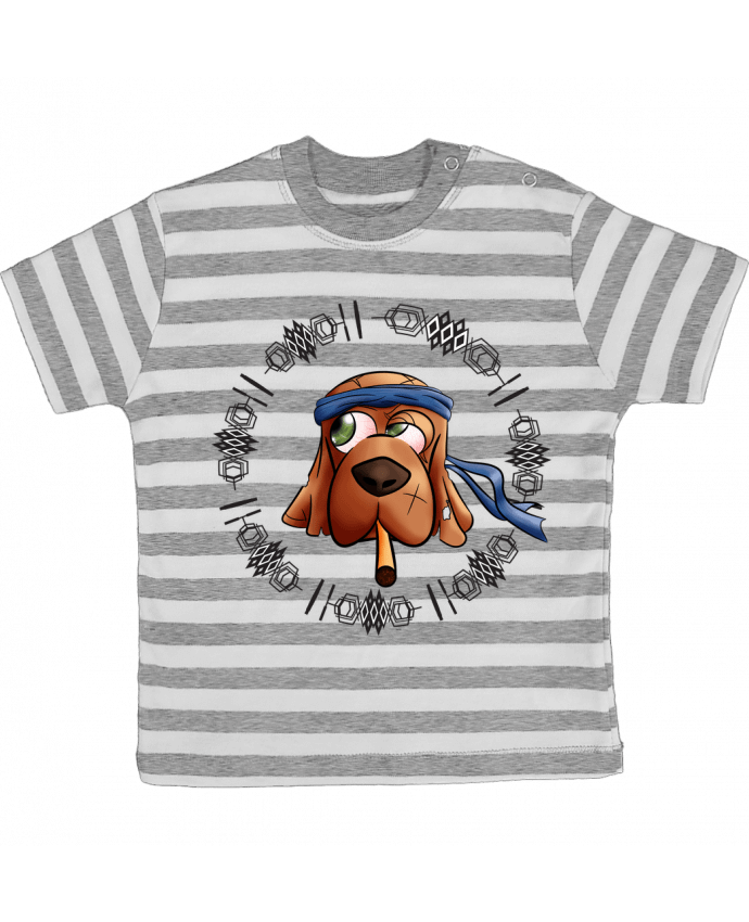 Tee-shirt bébé à rayures Doogy par Salutations Distinguées