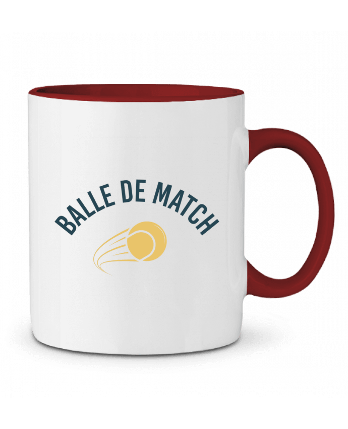 Mug bicolore Balle de match tunetoo
