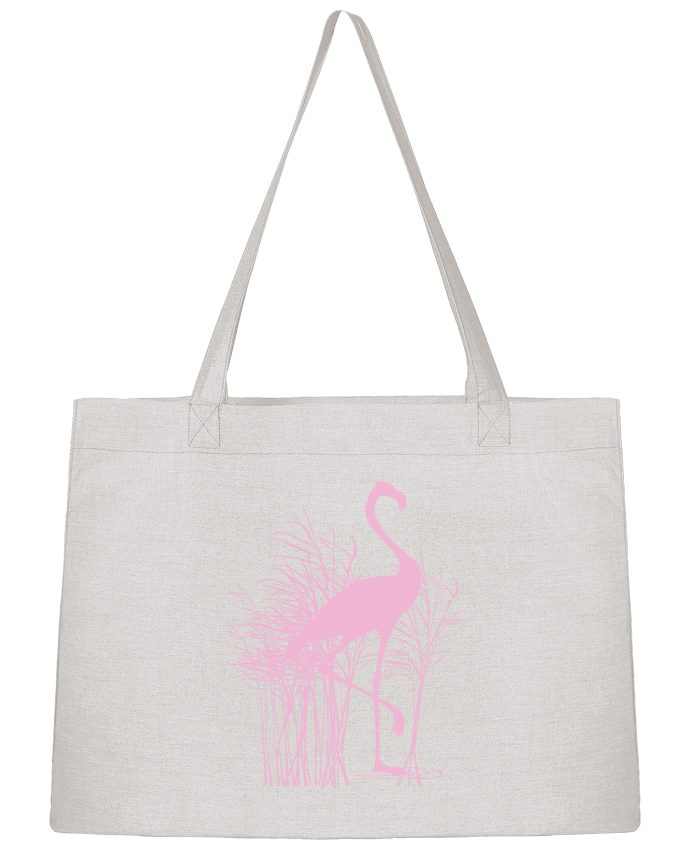 Sac Shopping Flamant rose dans roseaux par Studiolupi