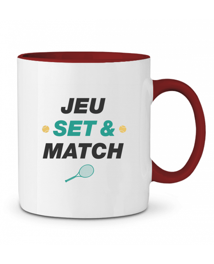 Mug bicolore Jeu Set & Match tunetoo