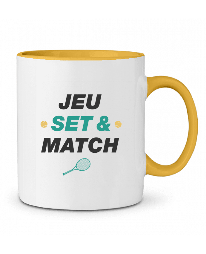 Mug bicolore Jeu Set & Match tunetoo