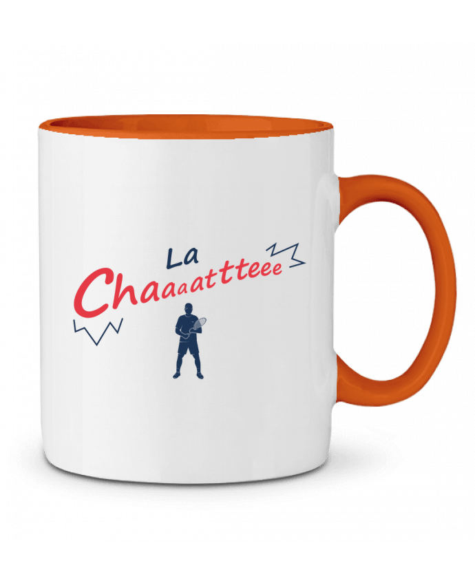 Mug bicolore La Chaaattteee - Benoit Paire tunetoo