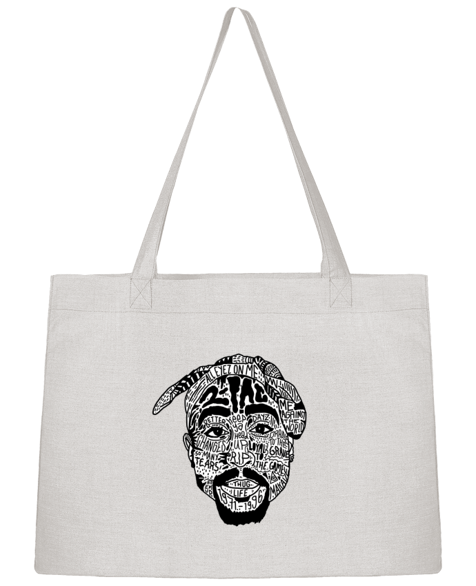 Shopping tote bag Stanley Stella Tupac by Nick cocozza