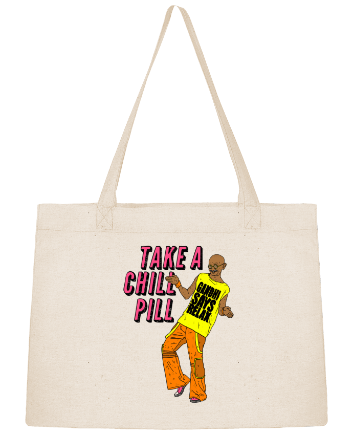 Shopping tote bag Stanley Stella Chill Pill by Nick cocozza