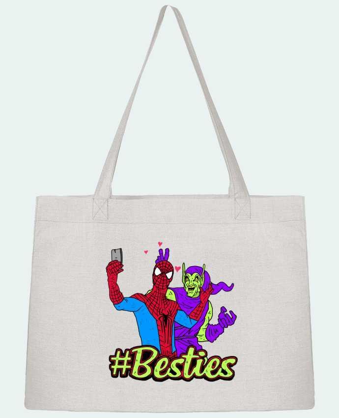 Shopping tote bag Stanley Stella #Besties Spiderman by Nick cocozza