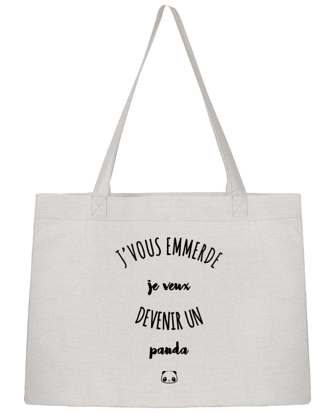 Shopping tote bag Stanley Stella Je veux devenir un panda by LPMDL