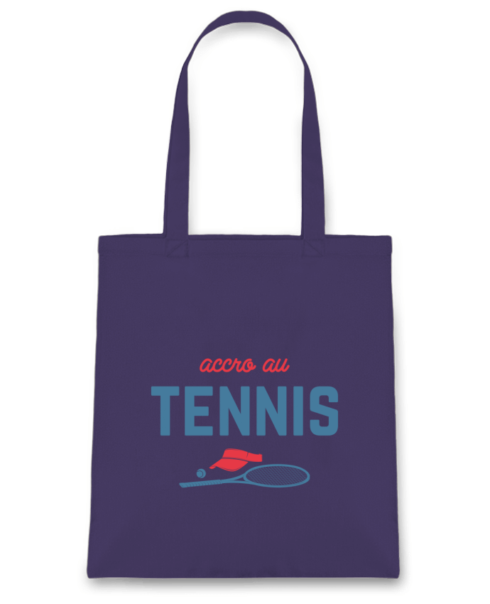 Tote Bag cotton Accro au tennis by tunetoo