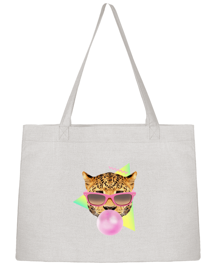 Shopping tote bag Stanley Stella Bubble gum leo by robertfarkas