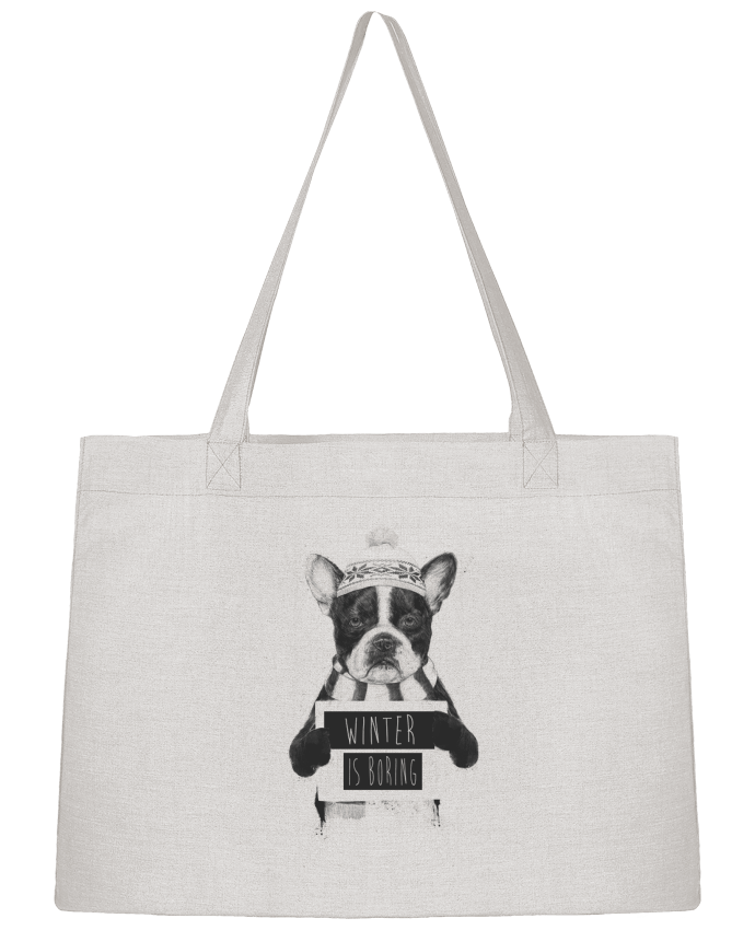 Shopping tote bag Stanley Stella Winter is boring by Balàzs Solti