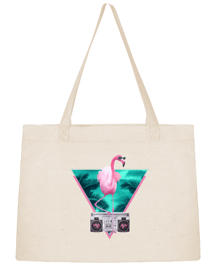 Shopping tote bag Stanley Stella Miami flamingo by robertfarkas