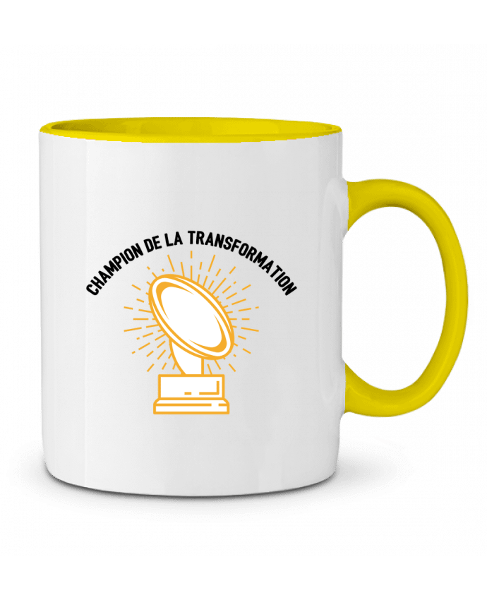 Two-tone Ceramic Mug Champion de la transformation tunetoo