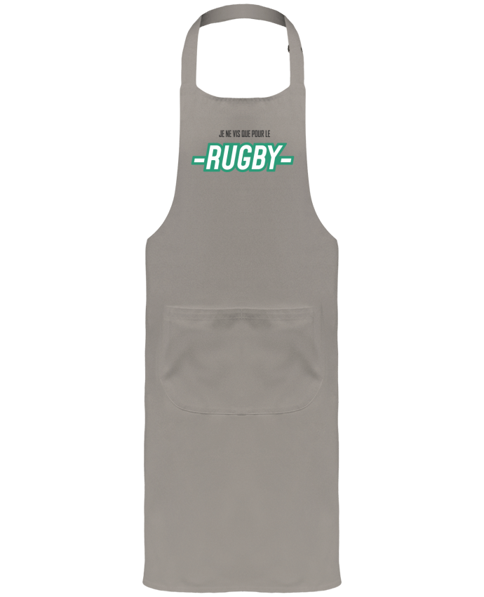 Tablier avec poches Je ne vis que pour le rugby par tunetoo