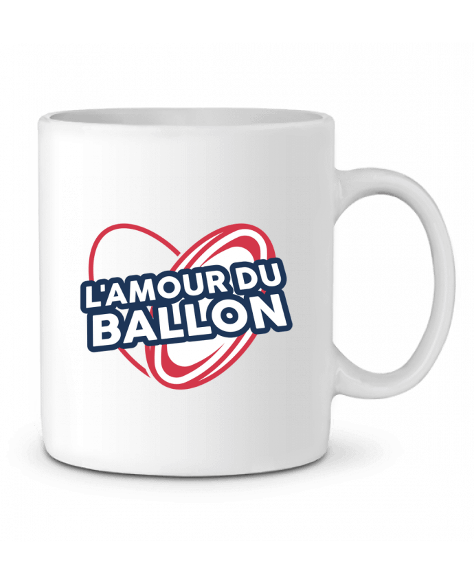 Ceramic Mug L'amour du ballon - rugby by tunetoo