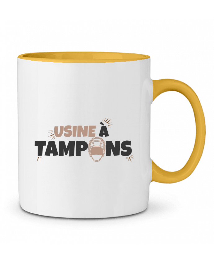 Two-tone Ceramic Mug Usine à tampons - Rugby tunetoo