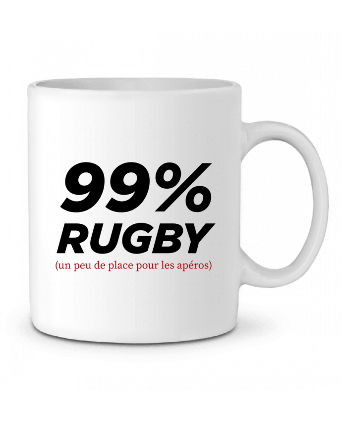 Ceramic Mug 99% Rugby by tunetoo