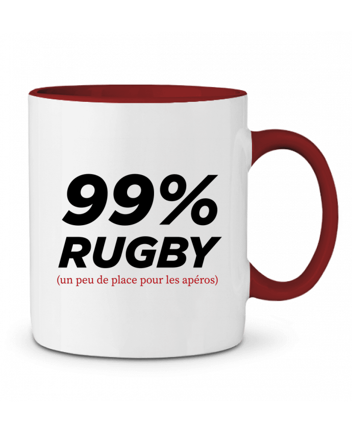 Mug bicolore 99% Rugby tunetoo