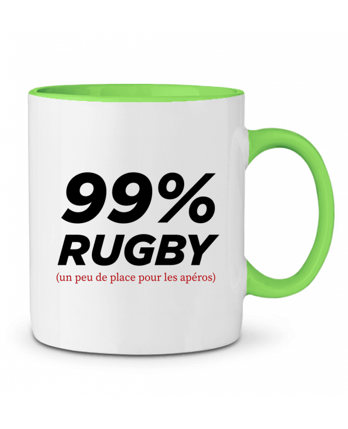 Two-tone Ceramic Mug 99% Rugby tunetoo