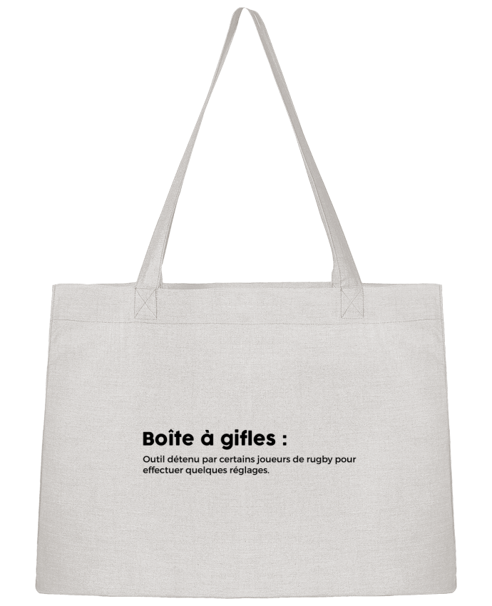 Shopping tote bag Stanley Stella Boîte à gifles - Rugby by tunetoo