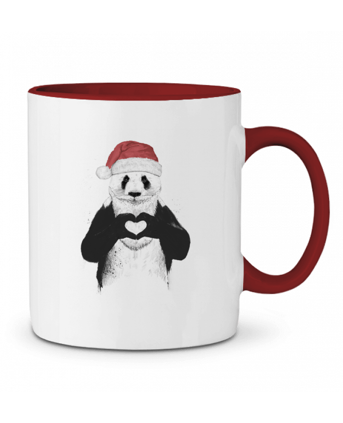 Mug bicolore Santa Panda Balàzs Solti
